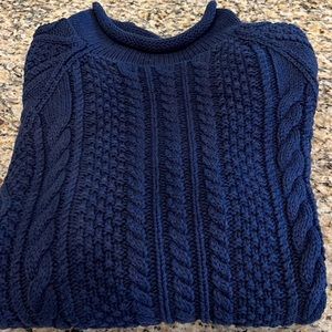 Men’s Navy J Crew roll neck sweater